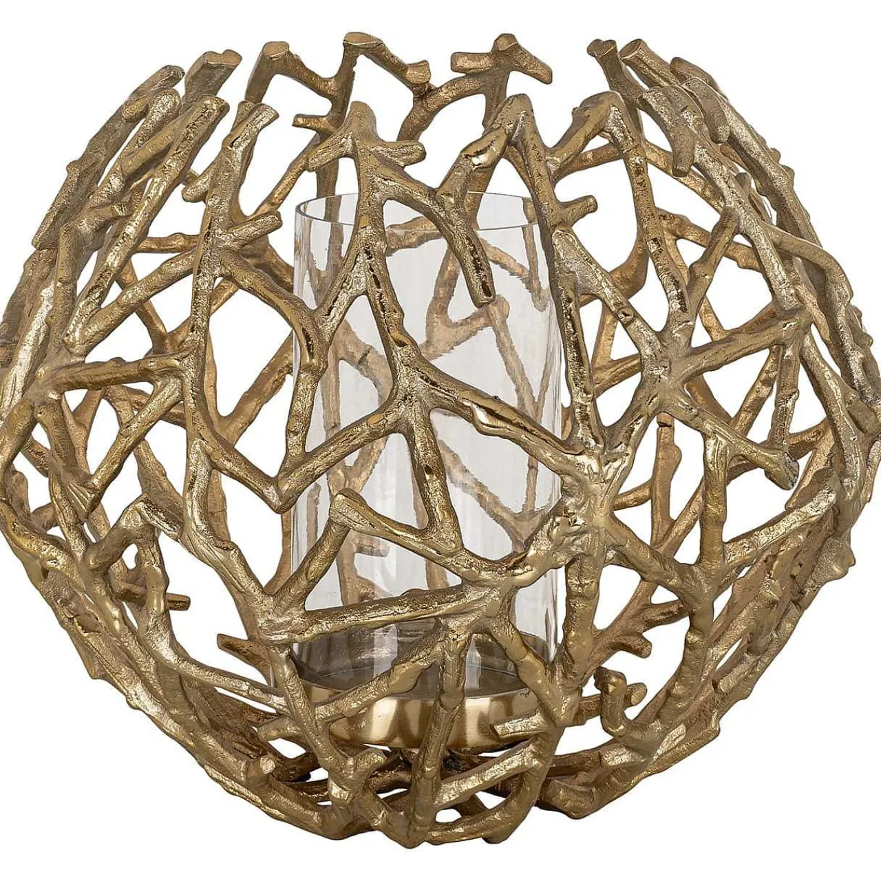 Richmond Interiors Windlicht Jaimy Gold 27> Windlichter & Teelichthalter