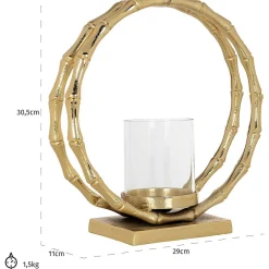 Richmond Interiors Windlicht Merlyn Gold 31><noscript><img width=