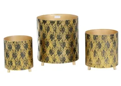 mutoni vintage Windlicht Mosaik Gold 23> Windlichter & Teelichthalter