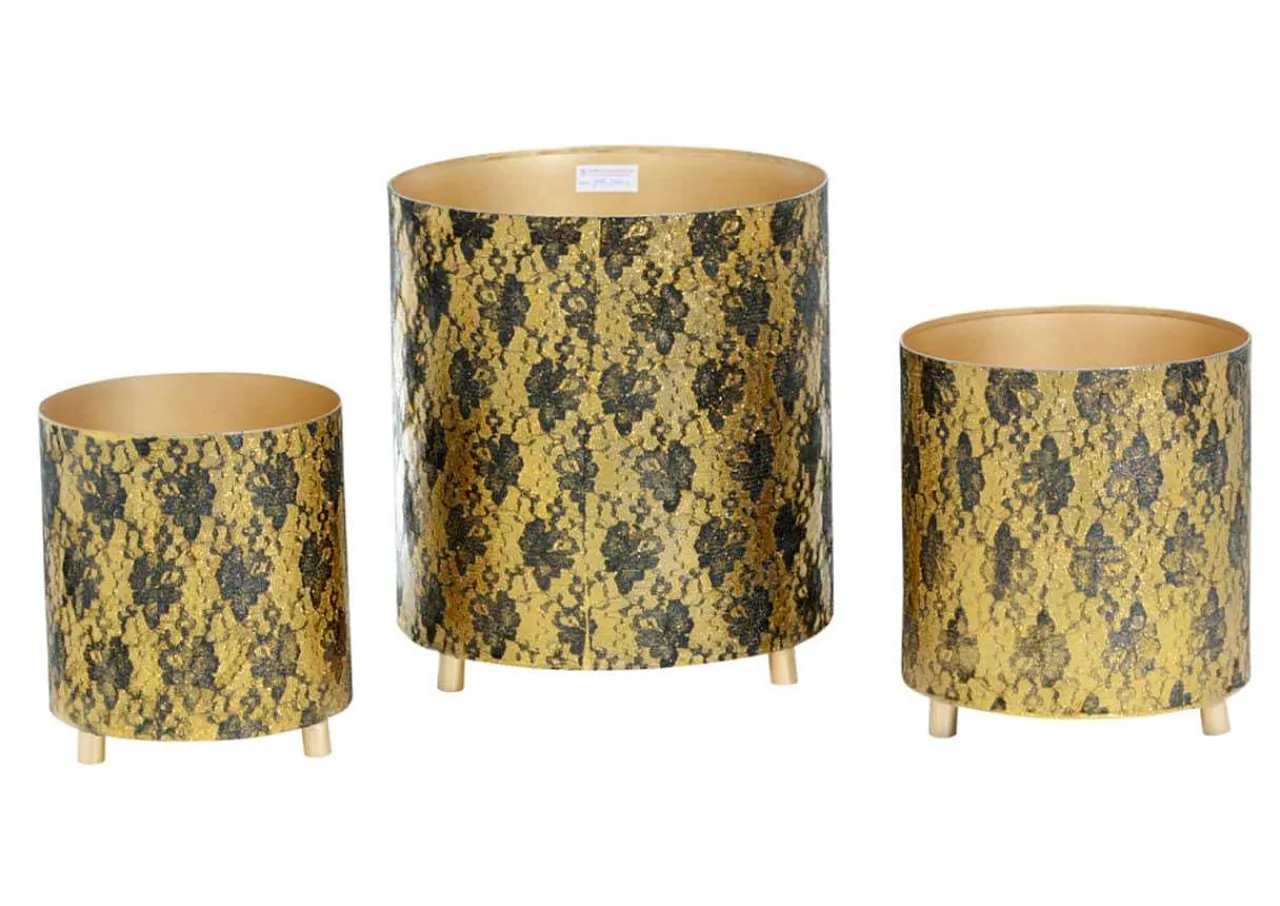 mutoni vintage Windlicht Mosaik Gold 34> Windlichter & Teelichthalter