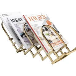 KARE Design Zeitungsständer Flex Gold> Zeitungsständer