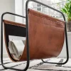 mutoni vintage Zeitungsständer News Echtleder 39X37X24> Zeitungsständer
